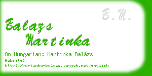 balazs martinka business card