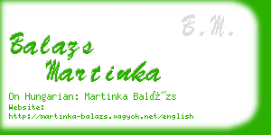 balazs martinka business card